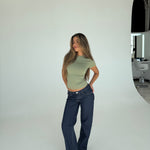 Basic tee - sage grøn