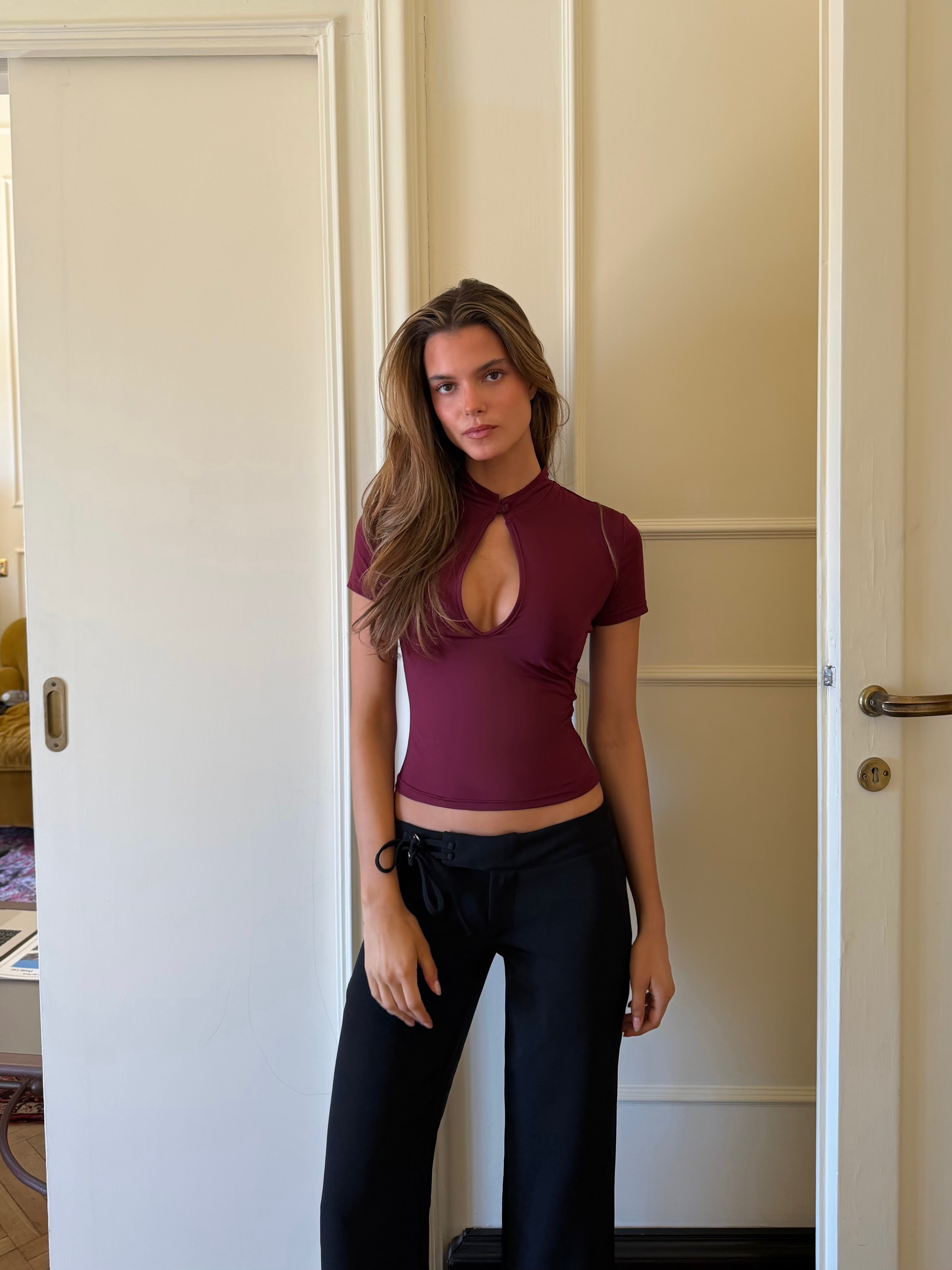 Baia basic top - bordeaux