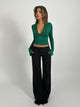 Vera Wide low waist trousers - black 