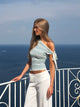 Nova knit top - blue glitter