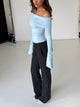 Kaia knit top - light blue