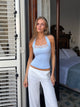Elia lace top - Light blue