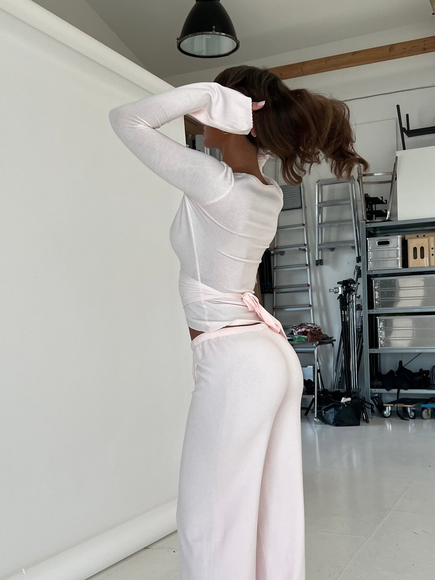 Ballerina knit top - light pink