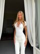 Lucia basic lace tee - White