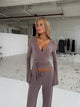 Ballerina knit top - light brown 