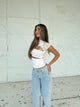 Lucy lace top - white