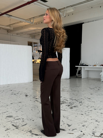 Lyra lace top - sort