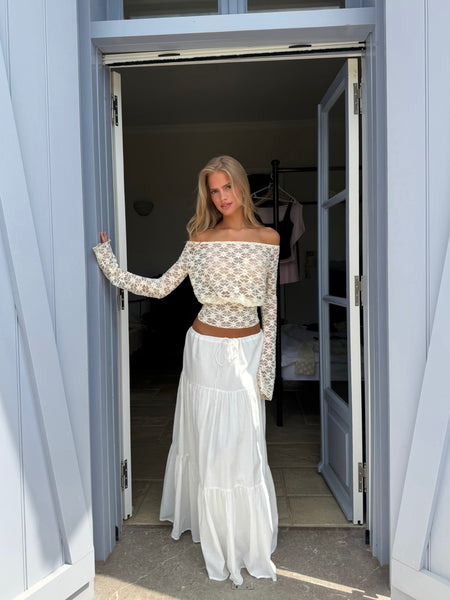 Athena lace top - cream – VENDERBY'S