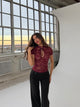 Cleo lace top – bordeaux