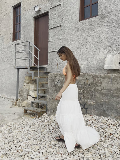 Cotton skirt - white