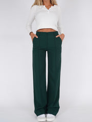 Vera Wide trousers - dark green